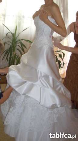 Suknia Ślubna FARAGE PARIS rozm 34-36 + dodatki + gratisy