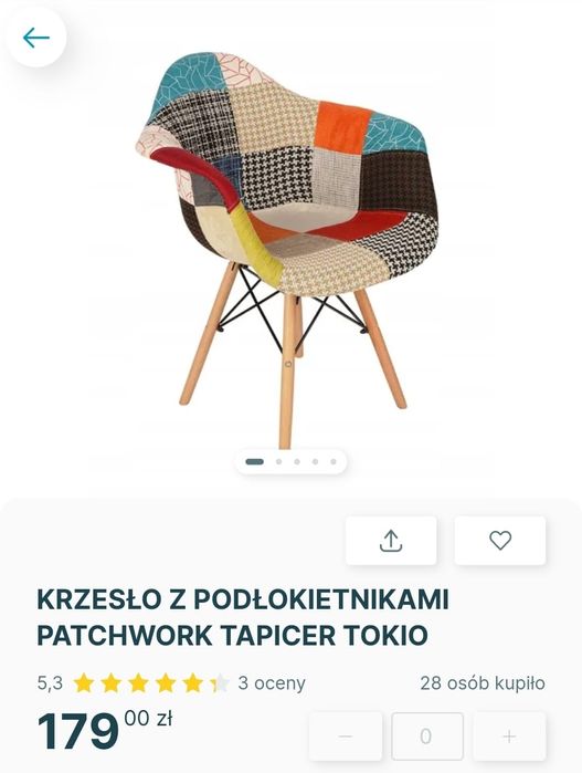 Krzesła patchwork