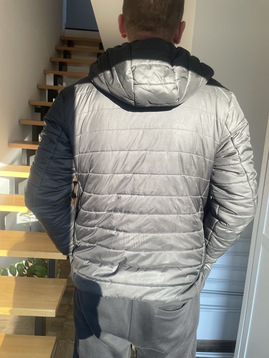 Kurtka meska pikowana zimowa XL puffer zamek