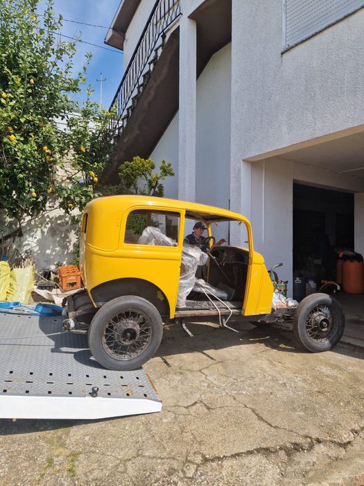Classico Ford Model A 1930 - Projeto Restauro Hot Rod Amarelo