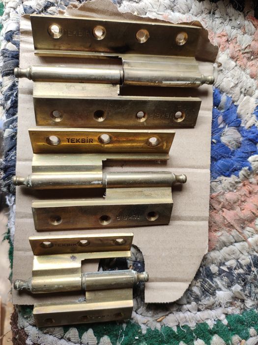 Петли латунные, замки, ручки