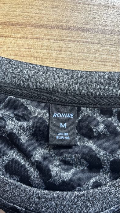 ROMWE футболка M леопардовий принт / graphic tee