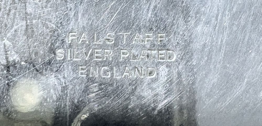 Lindas taças ovais antigas com banho em prata inglesa e espanhola