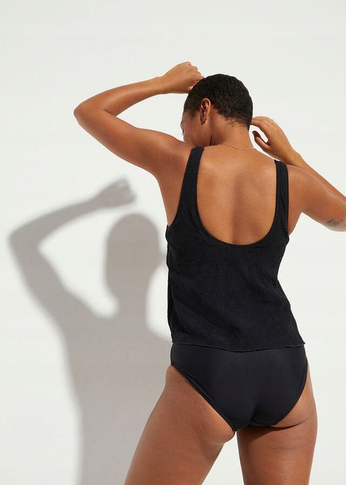 B.P.C kostium jednoczęściowy czarny efekt tankini ^42