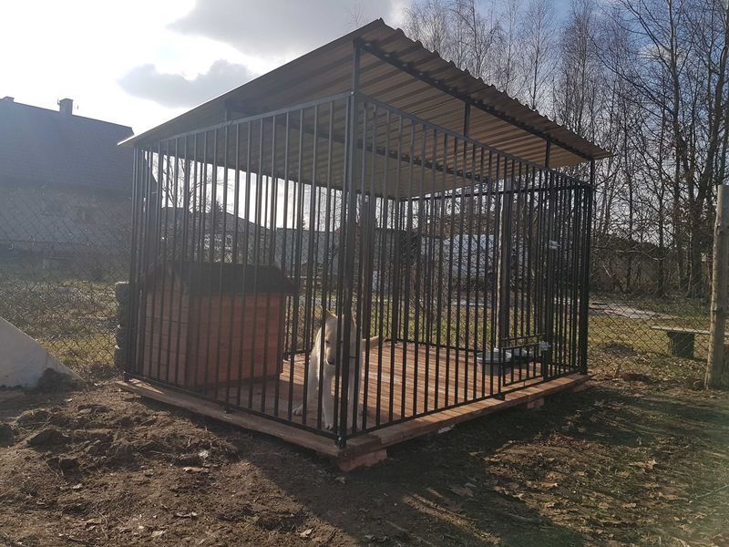 -KLATKA, ZAGRODA, DLA PIESKA *4mX3m*-montaż solidny +dowóz.