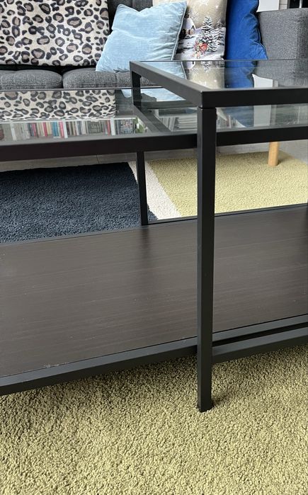 Stolik kawowy do salonu szklany VITTSJO Ikea
