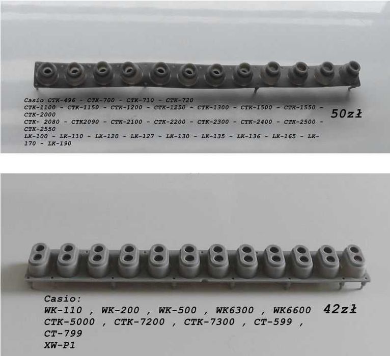 Gumki stykowe Kurzweil Korg Fatar Ensoniq Technics Nord Roland Casio