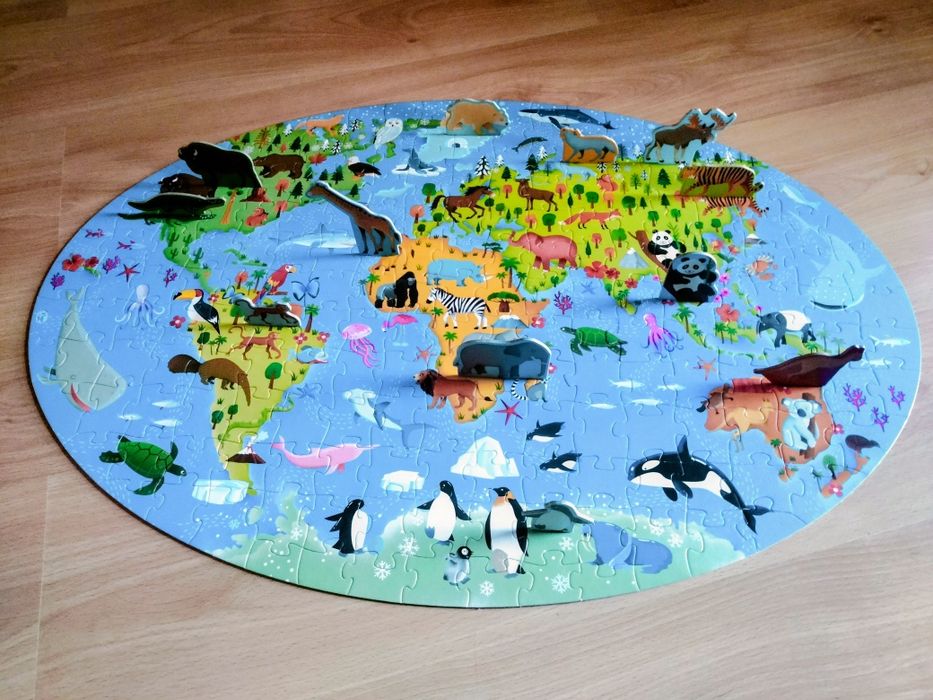 O Mundo dos Animais (livro e puzzle)