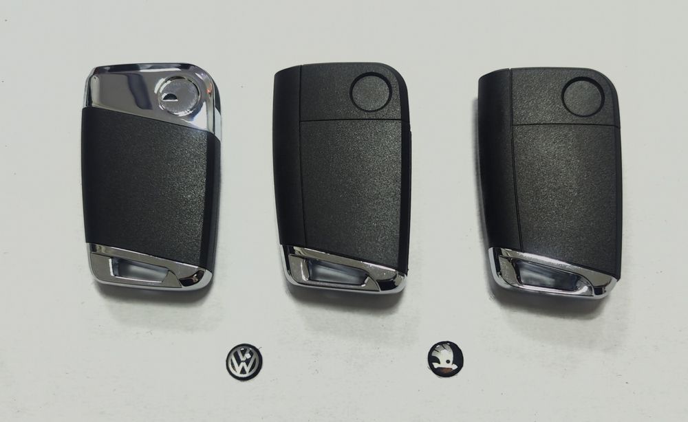 Выкидной ключ VW, Skoda, Seat, на 3, 4 кнопки после 2012г.в.
