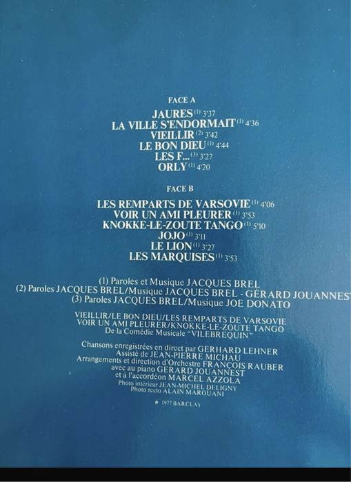 Disco Vinil : Jacques Brel64739321742082121