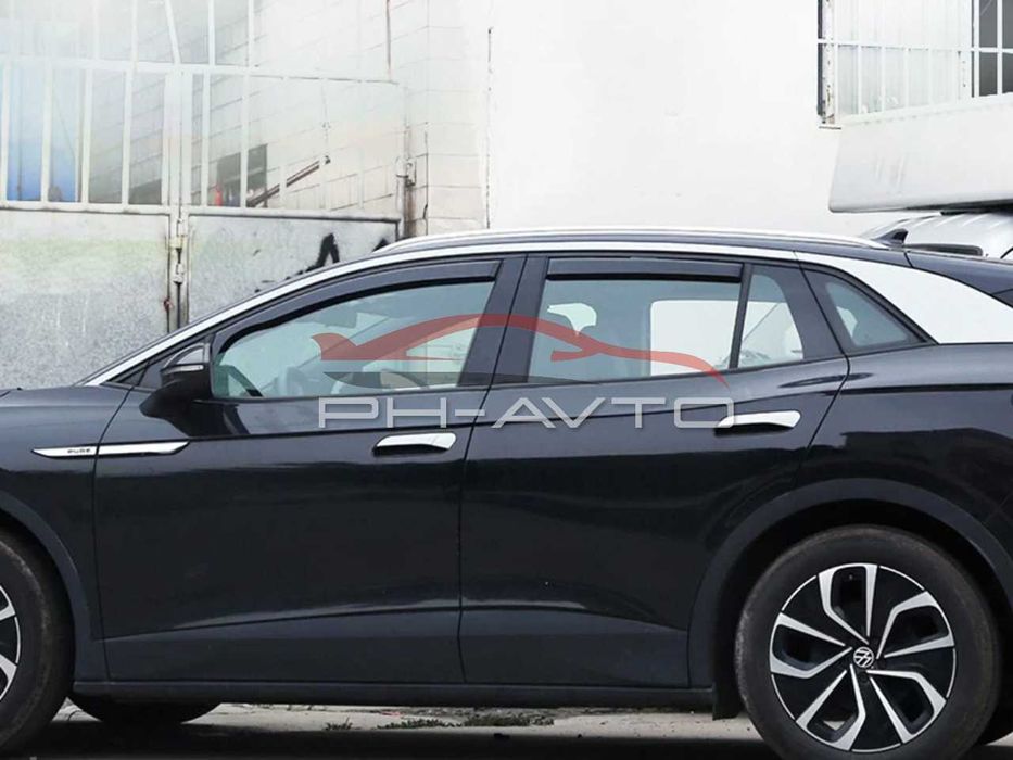 Вітровики вставні VW id.4 id4 Дефлектори вікон id.4 Ветровики