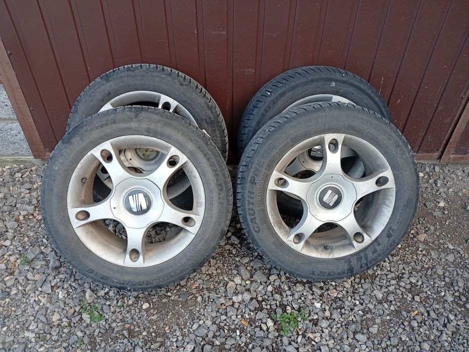 Alufelgi 5x100 r16 + opony letnie 205/55/16 Seat VW Audi Skoda Leon a3
