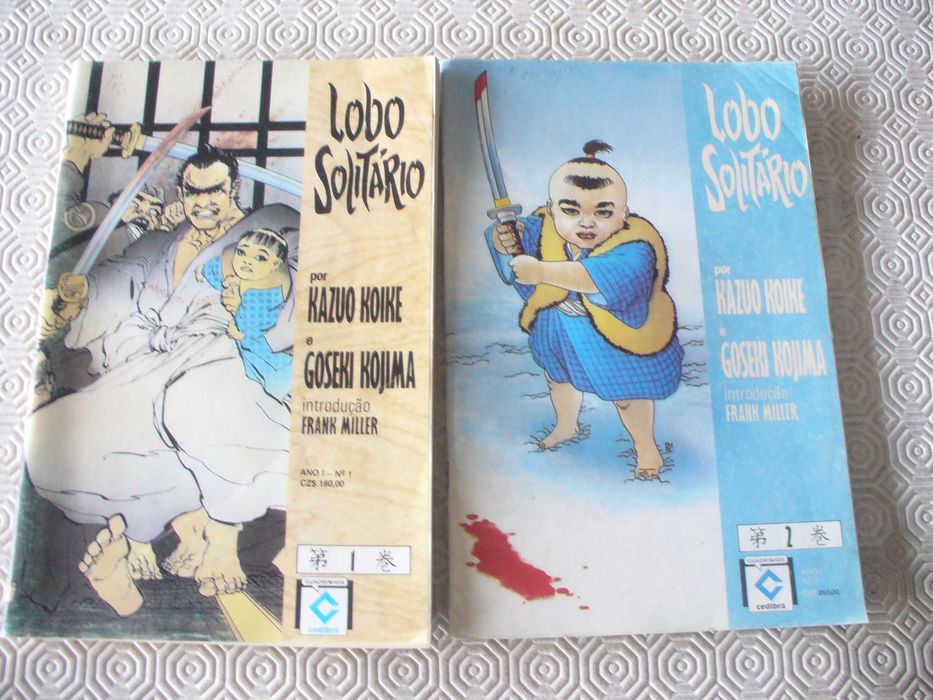 Lobo Solitário nºs 1 e 2 por Kazuo Koike e Goseki Kojima - Cedibra (Brasil)