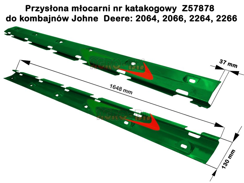 Przysłona młocarni nr kat. Z57878 Johne Deere 2066, 2264