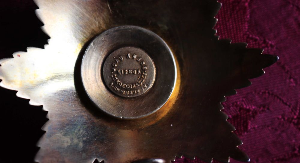 Placa Grande Oficial Ordem de Instrução Pública Estado Novo prata