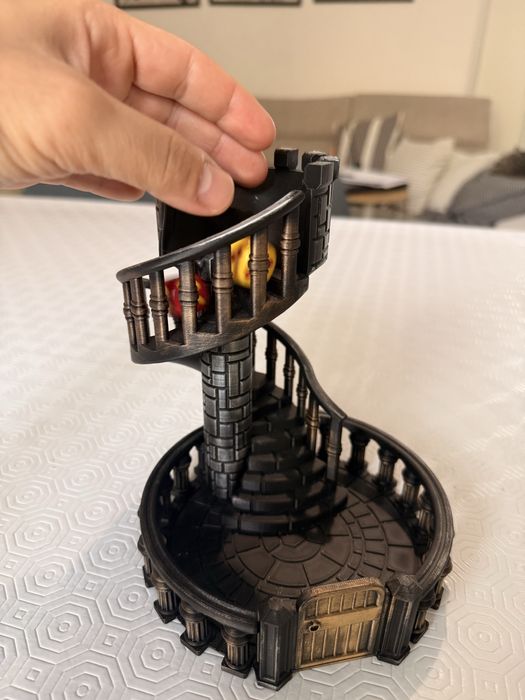 Torre de Dados Castelo / Escada em Espiral - Para RPG, D&D e Jogos de Tabuleiro