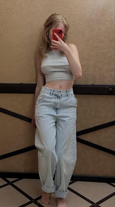 Блакитні жіночі джинси