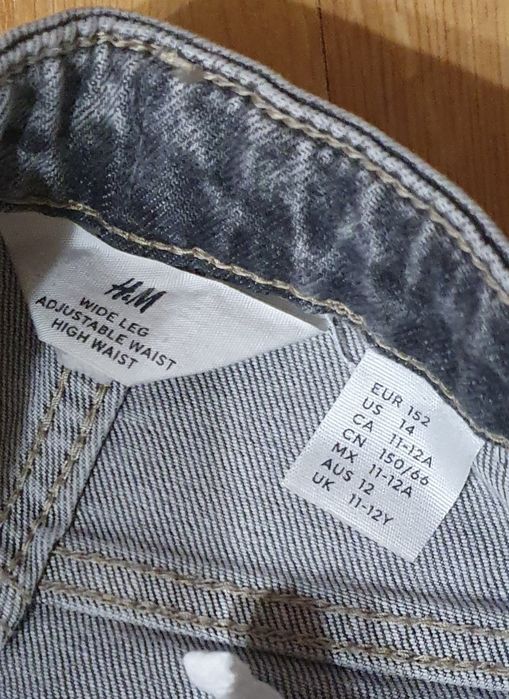 Spodnie dżinsowe h&m 152
