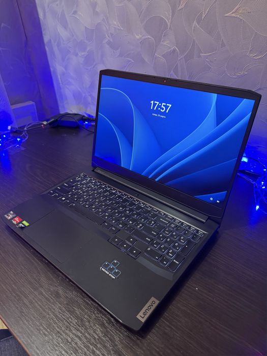 Потужний ігровий Ноутбук Lenovo Ryzen 5 5600h, GTX 1650, ddr4 16, ssd 512