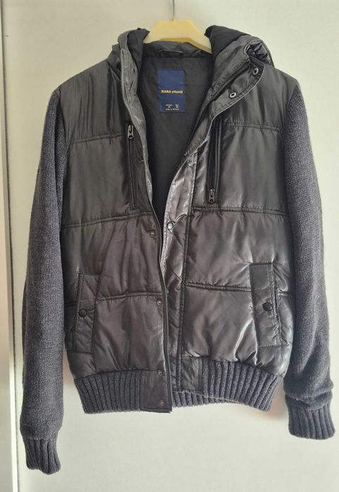 Bomber Zara Young Cinzento e Caqui