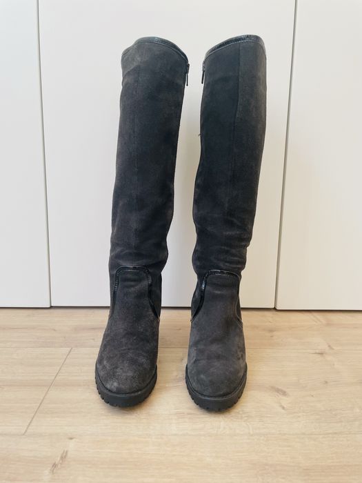 Botas de camurça cinza GABOR