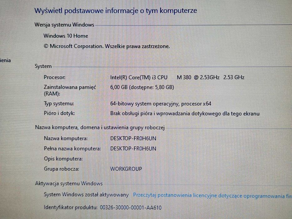 Laptop HP Pavilion dv6-3110ew