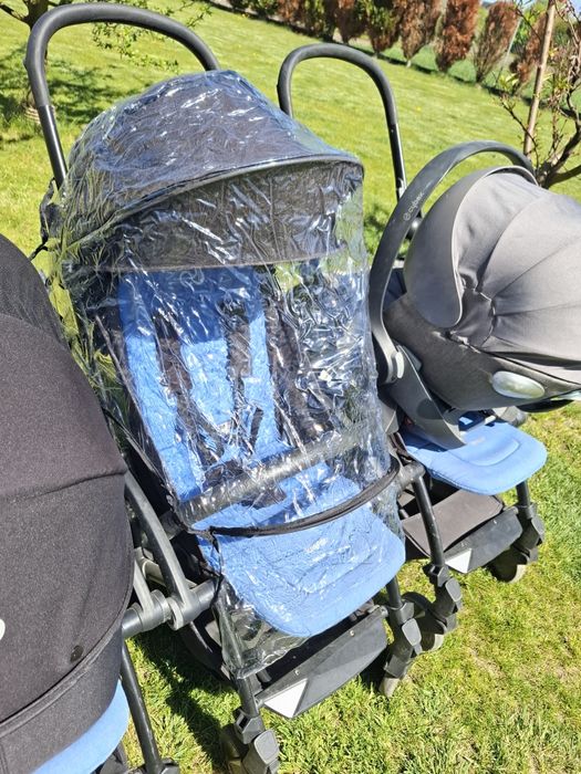 Foteliki cybex i wózki bumprider zestaw