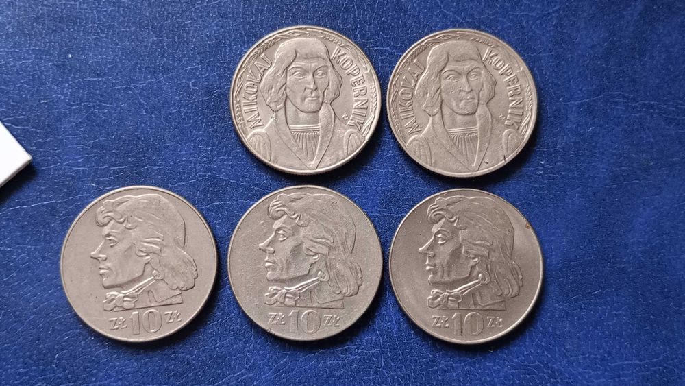 Stare monety Medal 10 zł 1967 Kopernik Kościuszko zestaw PRL