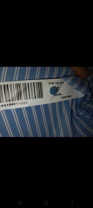 Camisa de riscas azuis claras/brancas, sem ombros - S - Stradivarius