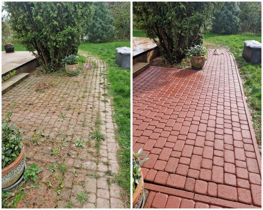 Mycie kostki brukowej, elewacji darmowa wycena Chojnice Człuchów