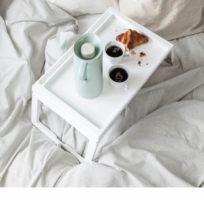 Bed tray, white, IKEA424128016517048322