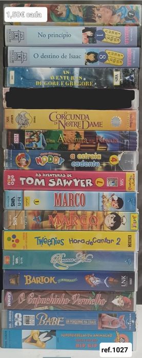 Cassetes de vídeo VHS