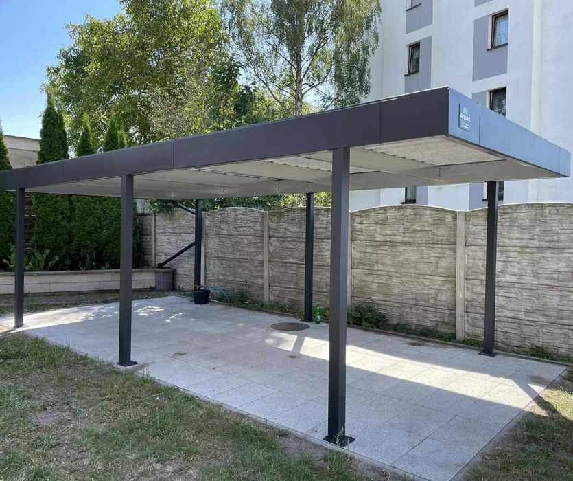 Carport 3,5x6m, nowoczesna wiata garażowa, wiata samochodowa