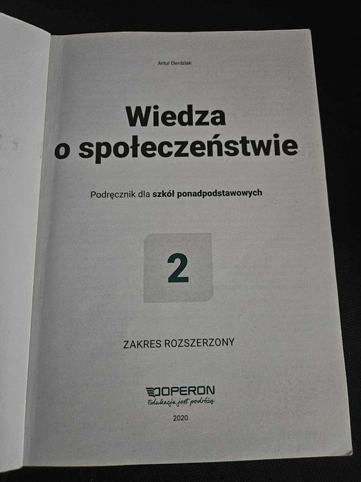 Wiedza o społeczeństwie 2 - Operon, zakres rozszerzony