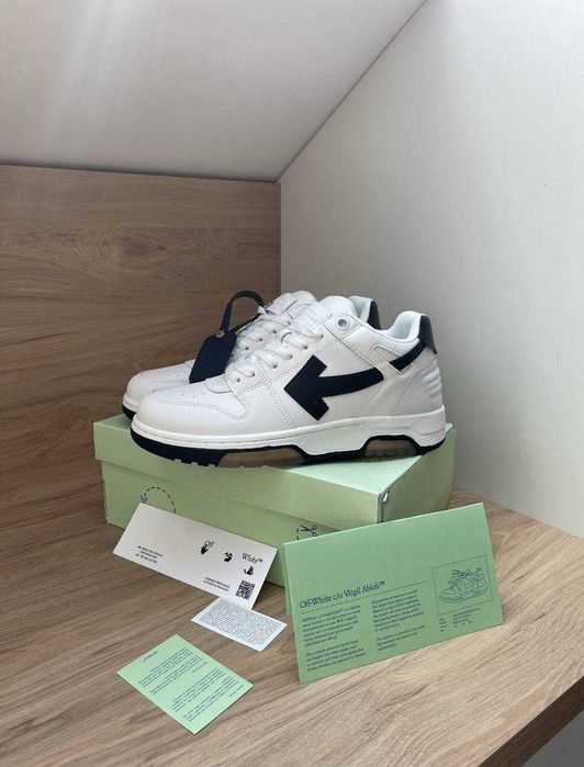 Кросівки Off-White / Out Of Office / оф вайт white/black