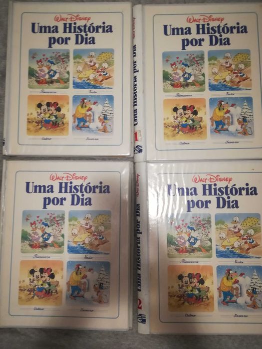 Livros Disney - Uma historia por dia com as cassetes completas