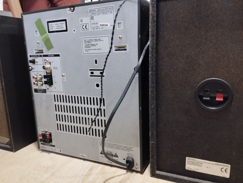 Sony RX Som Completo com Colunas + Comando