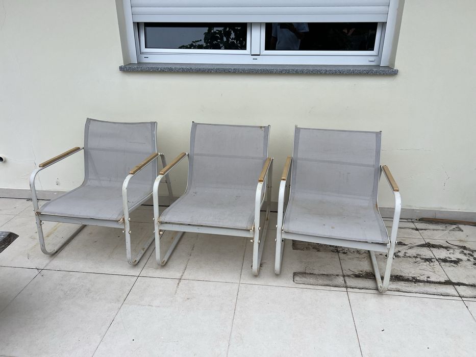 Cadeitas exterior beje