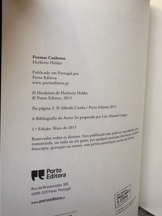 Herberto Helder: Primeiras edições (Servidões, Morte, Canhotos, Letra)