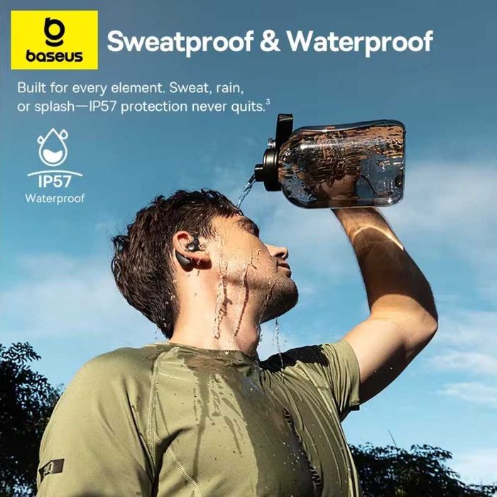 Бездротові TWS навушники Baseus Eli Sport 2 Open-Ear True Wireless Hi-Res Earbuds Bluetooth 6.0