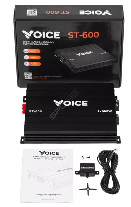 Моноблок 1000/ 600 watt/сабвуфер voice 305/307 гарантія 12 місяців