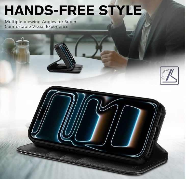 TUCCH Etui / Case do iPhone 17 Pro, kolor czarny
