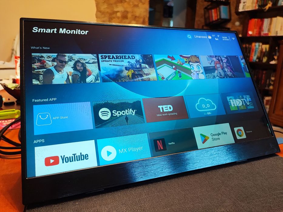 Android Smart Monitor Przenośny 15,6' Egobas Full HD