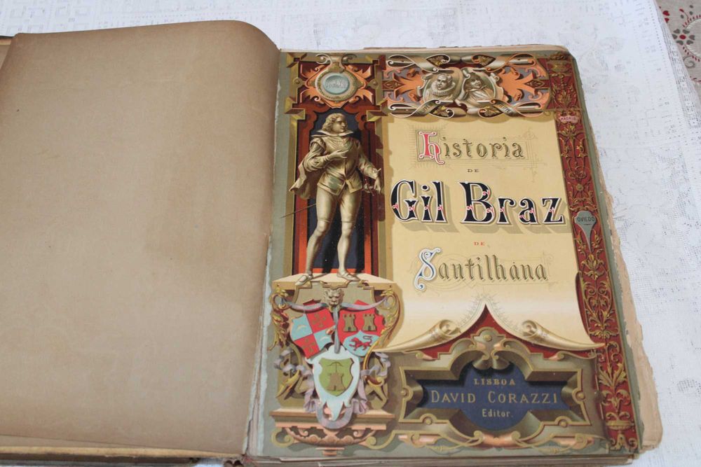 2 Livros História de Gil Braz de Santilhana. 1 edição, de 1885 e 1886