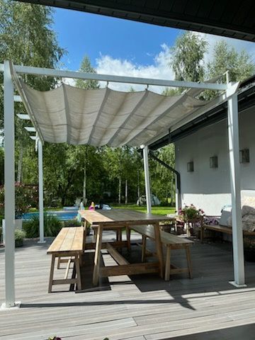 Pawilon ogrodowy pergola Omega 400x285x258 cm biały Naterial