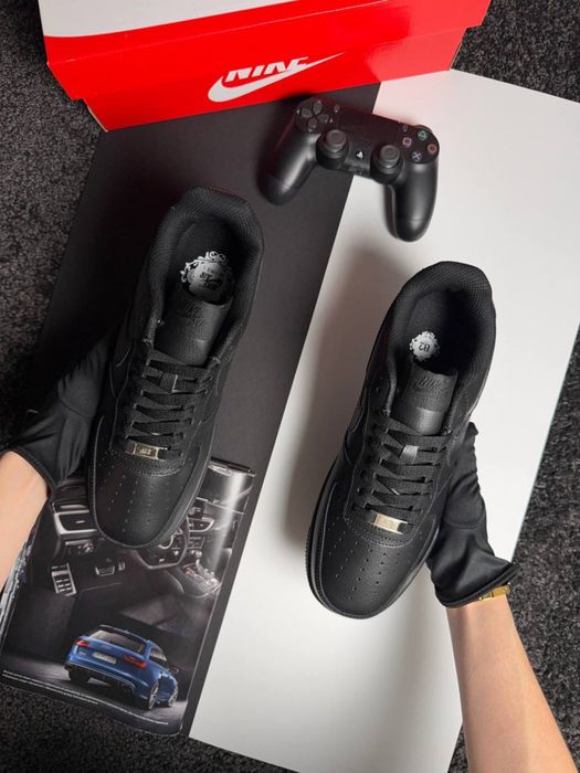 Чоловічі  кросівки найк аір форс Nike Air Force 1 '07 Black [41-45]