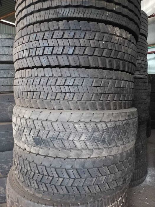 Вантажні шини 285/70R19.5 вживана БУ бв з Німеччини тяга руль трал стан до 10 мм Michelin Continental Goodyear склад Київ відправка САТ Делівері