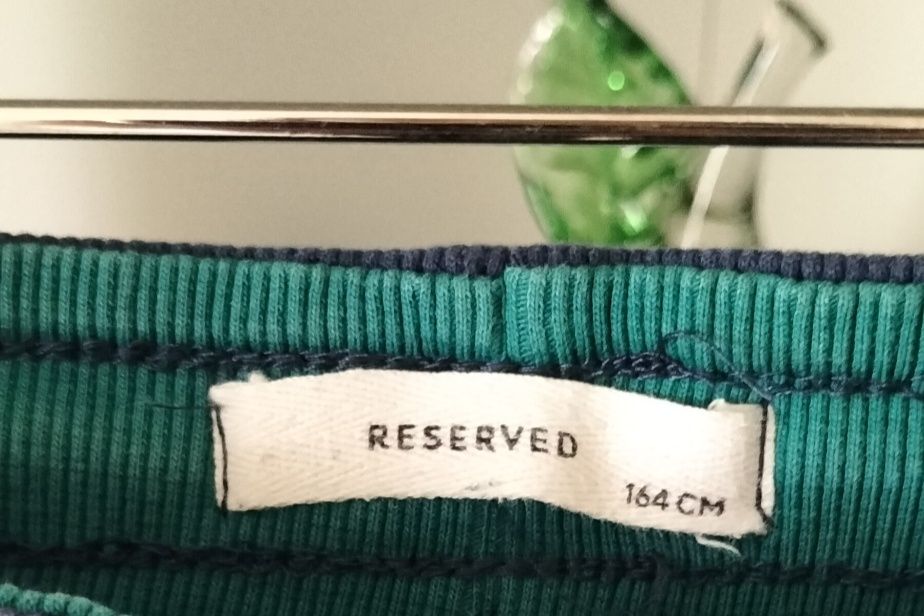 Reserved elastyczne joggery z lampasami dresy spodnie 158 164