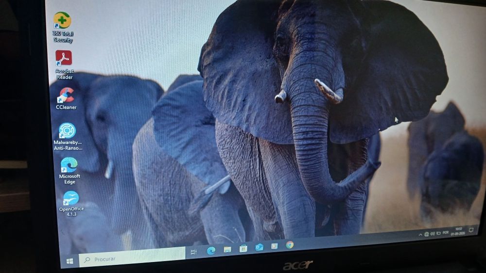 Portátil Acer a Funcionar