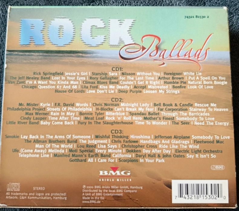 rock Ballads - 3 cds